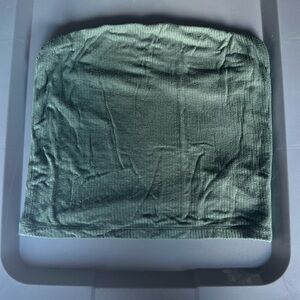 Green American eagle strapless crop top